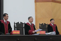 HĐXX phiên tòa phúc thẩm. Ảnh: CTV