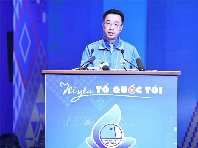 Chủ tịch Trung ương Hội Liên hiệp Thanh niên Việt Nam khóa IX Nguyễn Tường Lâm. Ảnh: Minh Đức/TTXVN
