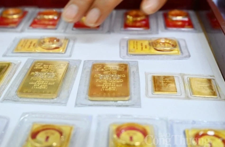 Sáng nay (13/3), giá vàng tăng tiếp gần 1 triệu đồng/lượng; trong đó, giá vàng nhẫn tăng vọt lên sát mốc 95 triệu đồng/lượng. Ảnh minh hoạ: Báo Công Thương.