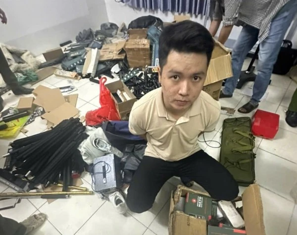 Huỳnh Trọng Hiệp - một trong những đối tượng cầm đầu đường dây bị bắt giữ.