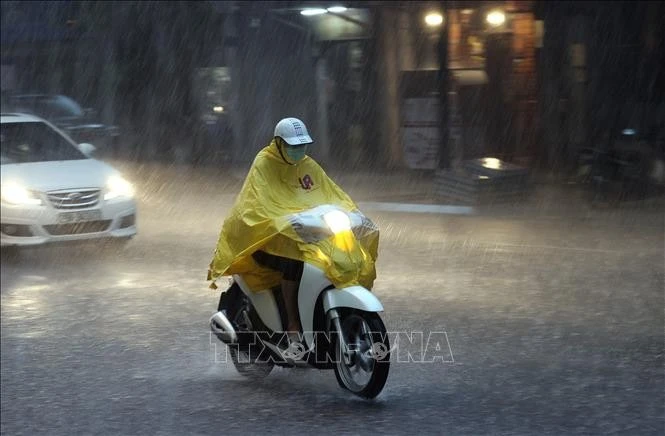 Bắc Bộ, Bắc Trung Bộ có mưa rào và dông rải rác. Ảnh: TTXVN