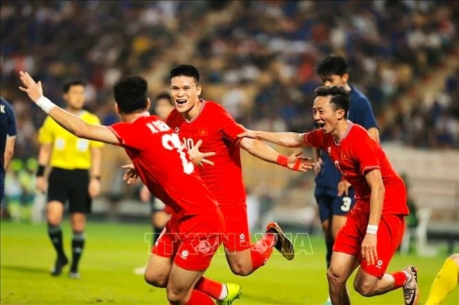 Hàng công tuyển Việt Nam đã "im tiếng" từ dịp FIFA Days hồi tháng 3 vừa qua, cho dù đối thủ chỉ là Campuchia và Lào. Ảnh: TTXVN