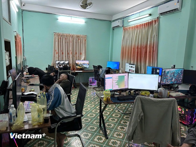 Một trong những ngôi nhà được nhóm đối tượng thuê để thực hiện hành vi phạm tội trên không gian mạng. Một trong những ngôi nhà được nhóm đối tượng thuê để thực hiện hành vi phạm tội trên không gian mạng.