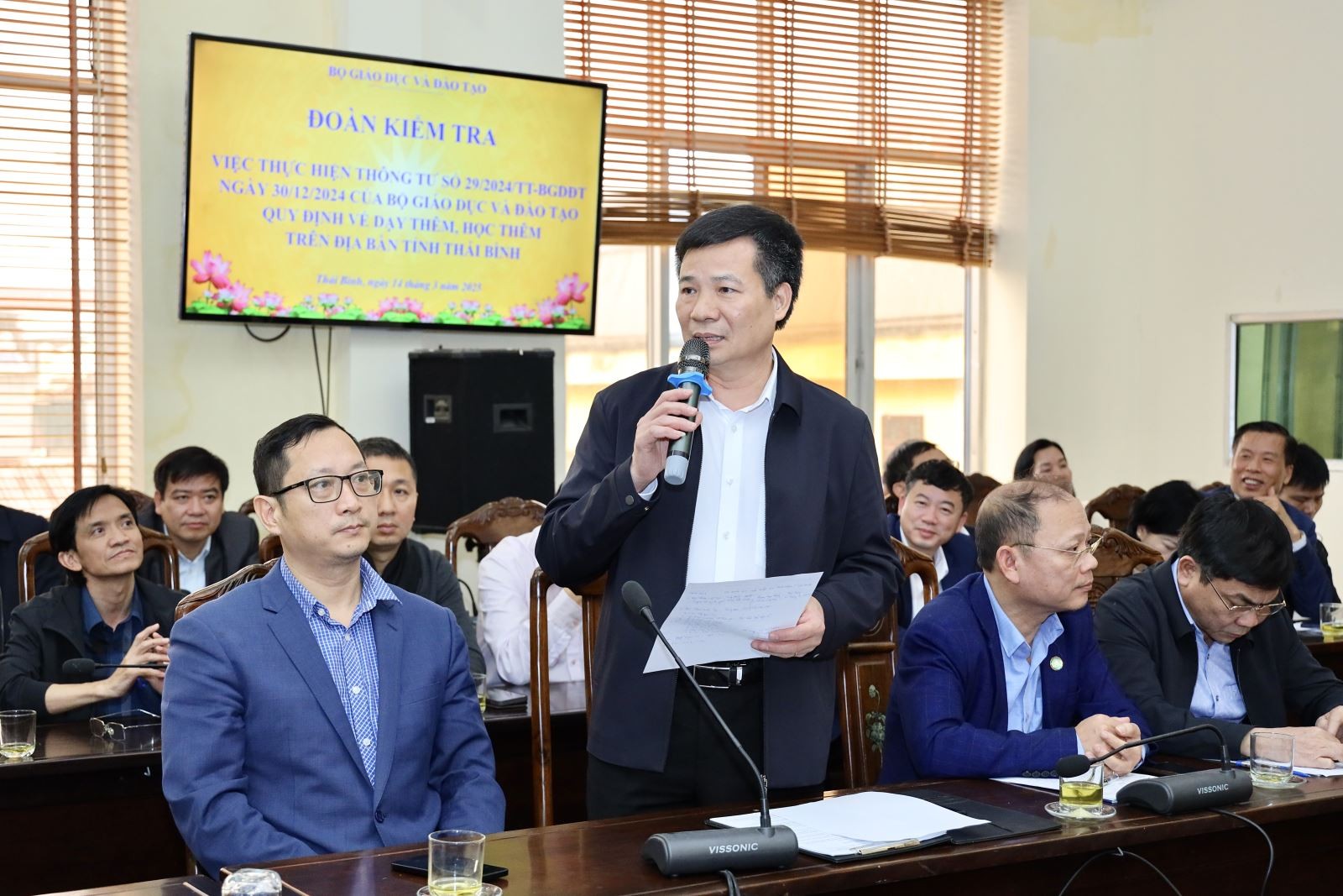 Các cơ sở giáo dục ở Thái Bình chia sẻ tâm tư với Bộ GD&ĐT xung quanh việc triển khai thực hiện Thông tư 29. Ảnh: TH Các cơ sở giáo dục ở Thái Bình chia sẻ tâm tư với Bộ GD&ĐT xung quanh việc triển khai thực hiện Thông tư 29. Ảnh: TH