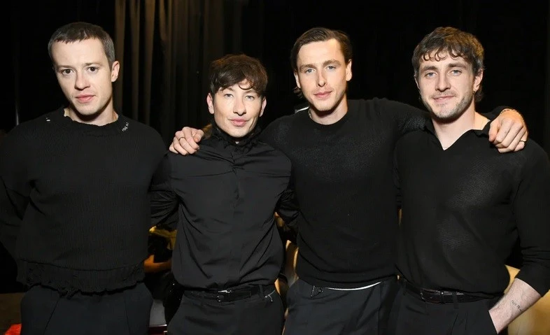 Trong ảnh từ trái qua phải: Joseph Quinn, Barry Keoghan, Harris Dickinson và Paul Mescal. Ảnh: Getty Images