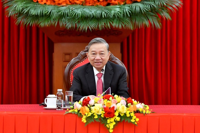 Tổng Bí thư Tô Lâm điện đàm với Tổng Bí thư, Chủ tịch Trung Quốc Tập Cận Bình. (Ảnh: Đăng Khoa) Tổng Bí thư Tô Lâm điện đàm với Tổng Bí thư, Chủ tịch Trung Quốc Tập Cận Bình. (Ảnh: Đăng Khoa)
