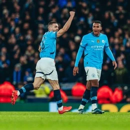 Kovasic ghi bàn quan trọng mở ra cuộc lội ngược dòng cho Man City. Ảnh: Ảnh: Manchester City