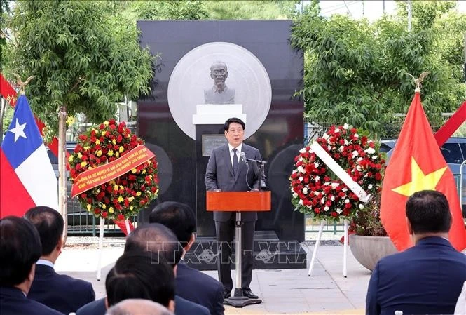 Chủ tịch nước Lương Cường phát biểu. Ảnh: Lâm Khánh/TTXVN