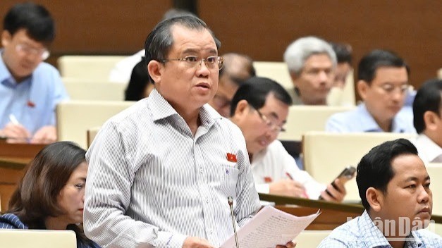 Đại biểu Nguyễn Tâm Hùng (Đoàn Bà Rịa-Vũng Tàu). (Ảnh: THỦY NGUYÊN) Đại biểu Nguyễn Tâm Hùng (Đoàn Bà Rịa-Vũng Tàu). (Ảnh: THỦY NGUYÊN)