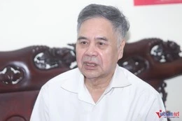 PGS.TS Nguyễn Viết Thông - nguyên Tổng thư ký kiêm ủy viên thường trực Hội đồng Lý luận Trung ương. Ảnh: Trần Thường