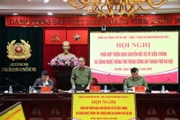 Thiếu tướng Nguyễn Thanh Tùng phát biểu tại hội nghị. Ảnh: Tiến Tuấn