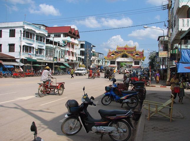 Thị trấn Myawaddy ở miền đông nam Myanmar. (Ảnh: Wikipedia) Thị trấn Myawaddy ở miền đông nam Myanmar. (Ảnh: Wikipedia)