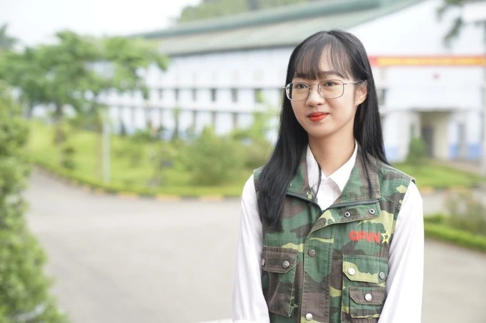 Cô sinh viên Học viện Báo chí và Tuyên truyền Phùng Thị Thúy (thôn Nậm Giang 2, xã Nậm Chạc, huyện Bát Xát, tỉnh Lào Cai)