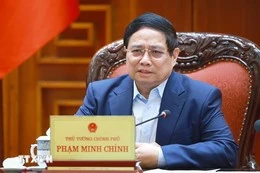 Thủ tướng Phạm Minh Chính chủ trì cuộc họp. Ảnh: Dương Giang