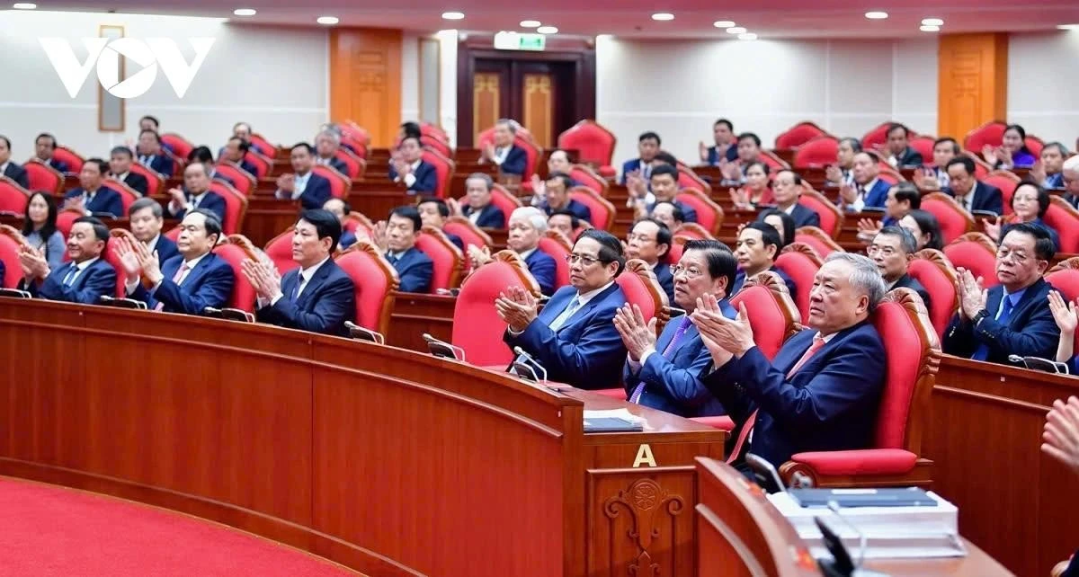 Các đại biểu dự Hội nghị lần thứ 11 Ban Chấp hành Trung ương Đảng khóa XIII.