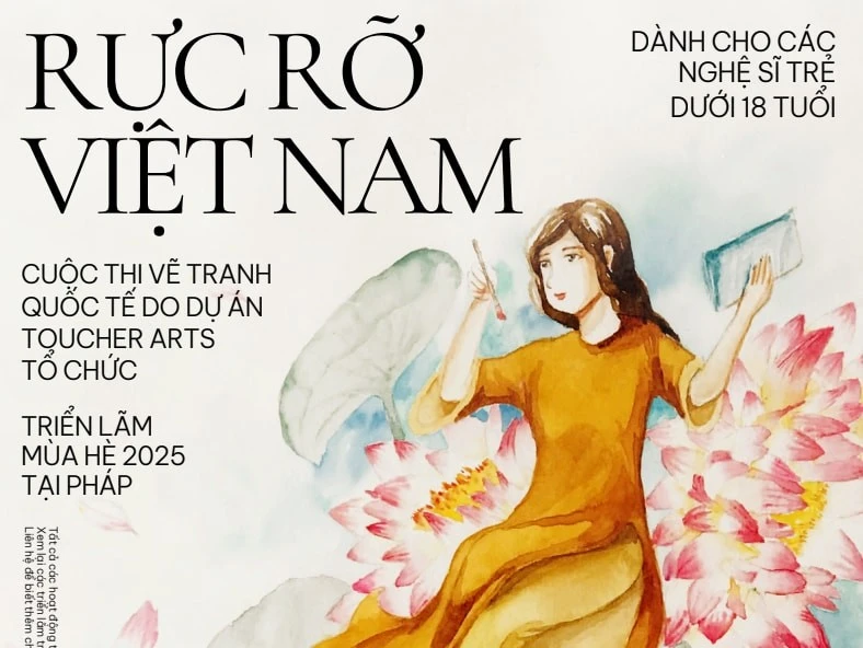 Cuộc thi vẽ tranh "Rực rỡ Việt Nam" sẽ diễn ra từ 20-4 đến 20/6/2025. Ảnh: BTC cung cấp