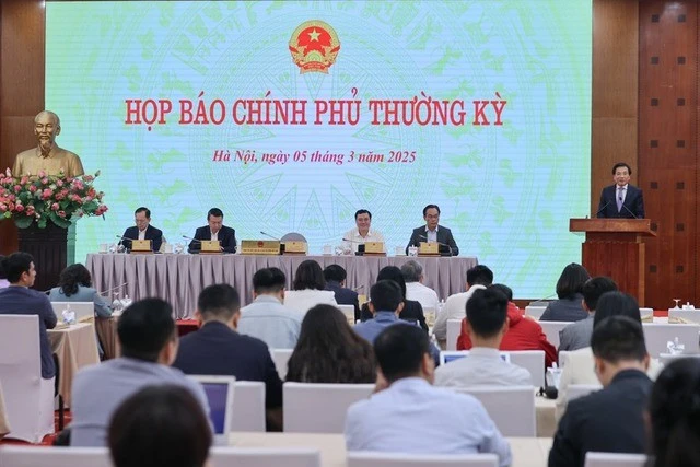 Họp báo Chính phủ thường kỳ tháng 2/2025.