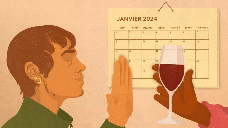 Năm 2024, có tới 4,5 triệu người dân Pháp tham gia hưởng ứng phong trào “Tháng Một không cồn”. (Ảnh: FranceInfo)