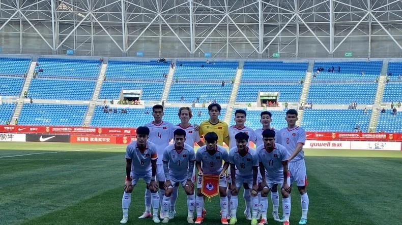 Đội hình xuất phát của đội tuyển U22 Việt Nam. (Ảnh: VFF)