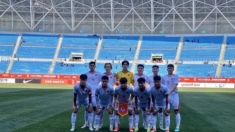 Đội hình xuất phát của đội tuyển U22 Việt Nam. (Ảnh: VFF)