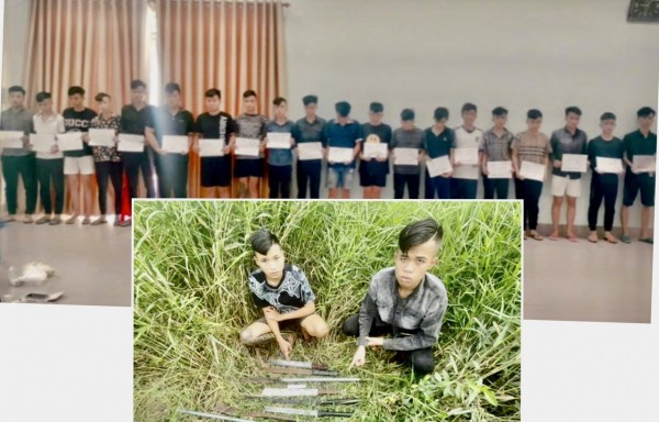 Các đối tượng trong 2 nhóm gây rối trật tự công cộng bị khởi tố. Các đối tượng trong 2 nhóm gây rối trật tự công cộng bị khởi tố.