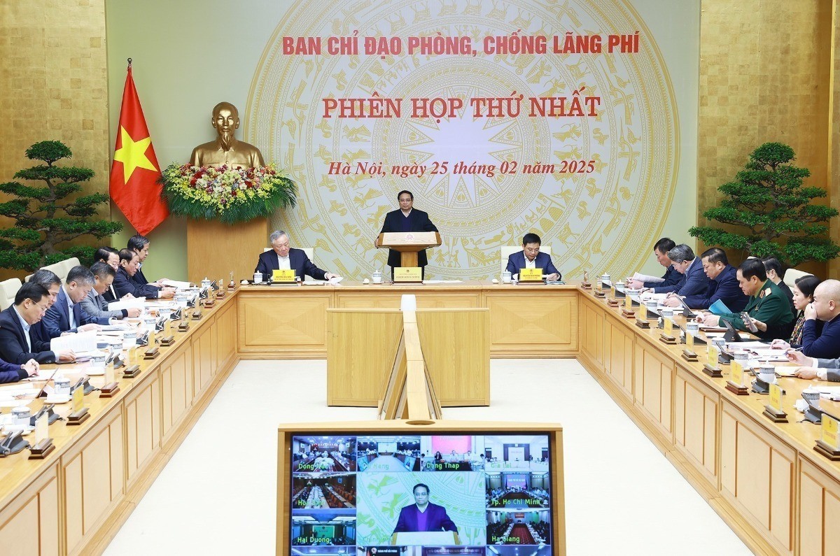 Thủ tướng Phạm Minh Chính chủ trì Phiên họp thứ nhất của Ban Chỉ đạo phòng, chống lãng phí. (Nguồn: TTXVN) Thủ tướng Phạm Minh Chính chủ trì Phiên họp thứ nhất của Ban Chỉ đạo phòng, chống lãng phí. (Nguồn: TTXVN)