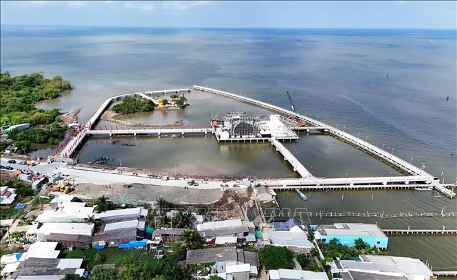 Bến sông Đốc 70 năm sau ngày tập kết. Ảnh: Hồng Đạt/TTXVN