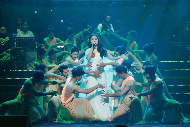 Tiết mục biểu diễn của Mộc An trong đêm chung kết.