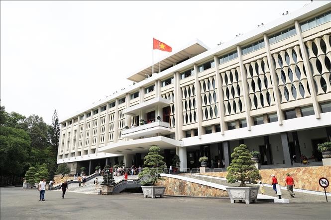 Dinh Độc Lập, di tích quốc gia đặc biệt, nơi ghi dấu thắng lợi hoàn toàn cuộc kháng chiến chống Mỹ cứu nước, giải phóng miền Nam, thống nhất đất nước. Ảnh minh họa: Hồng Đạt/TTXVN Dinh Độc Lập, di tích quốc gia đặc biệt, nơi ghi dấu thắng lợi hoàn toàn cuộc kháng chiến chống Mỹ cứu nước, giải phóng miền Nam, thống nhất đất nước. Ảnh minh họa: Hồng Đạt/TTXVN