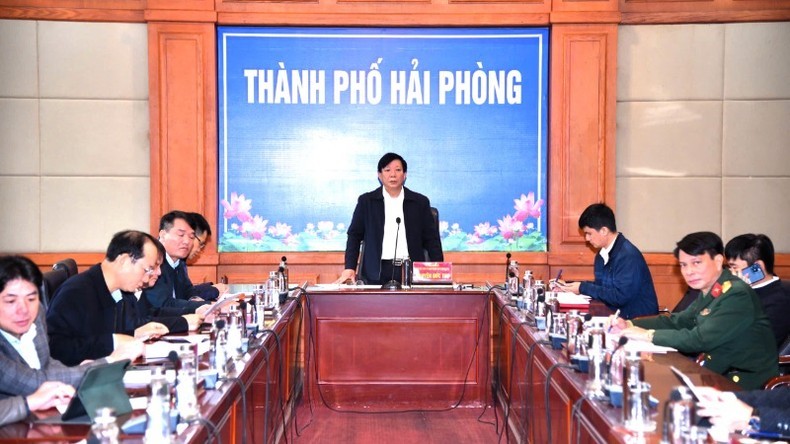 Phó Chủ tịch Ủy ban nhân dân thành phố Hải Phòng Nguyễn Đức Thọ nhấn mạnh. Phó Chủ tịch Ủy ban nhân dân thành phố Hải Phòng Nguyễn Đức Thọ nhấn mạnh.