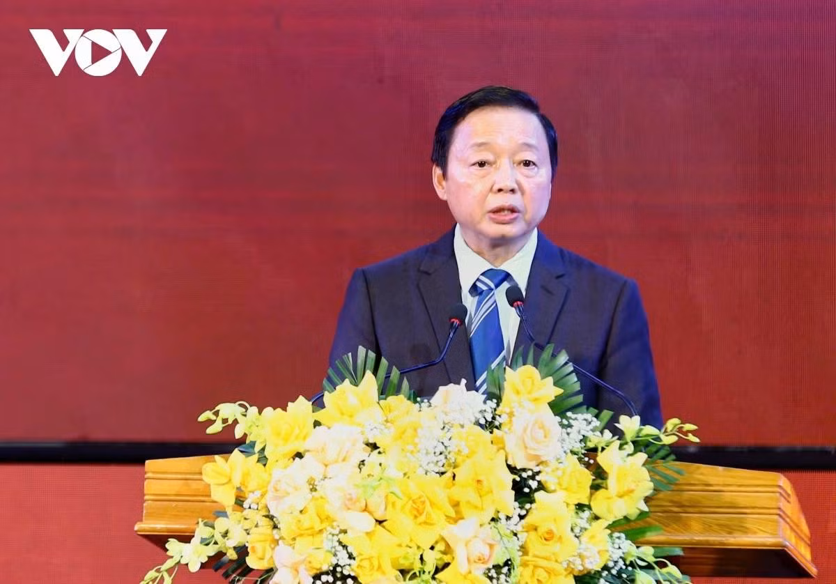 Phó Thủ tướng Chính phủ Trần Hồng Hà phát biểu tại buổi lễ