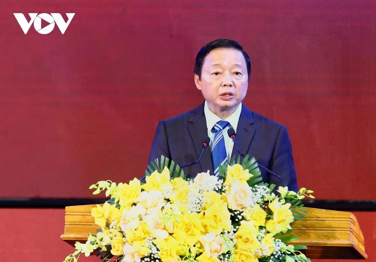 Phó Thủ tướng Chính phủ Trần Hồng Hà phát biểu tại buổi lễ