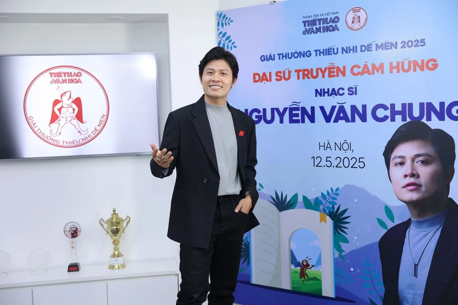 Nhạc sĩ Nguyễn Văn Chung là Đại sứ Truyền cảm hứng của Giải thưởng Thiếu nhi Dế Mèn lần thứ 6-2025.