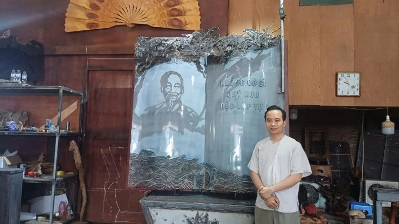 Tác phẩm đang được hoàn thiện những khâu quan trọng cuối cùng để chuyển vào Nghệ An.