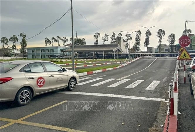 Hoạt động đào tạo lái xe tại Trung tâm Giáo dục nghề nghiệp đào tạo và sát hạch lái xe cơ giới đường bộ TP. Cần Thơ. Ảnh: Thanh Liêm/TTXVN