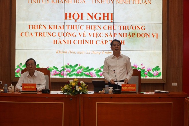 Bí thư Tỉnh ủy Khánh Hòa Nghiêm Xuân Thành phát biểu. (Ảnh: Đặng Tuấn/TTXVN) Bí thư Tỉnh ủy Khánh Hòa Nghiêm Xuân Thành phát biểu. (Ảnh: Đặng Tuấn/TTXVN)