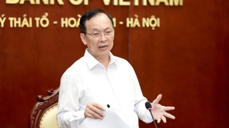 Phó Thống đốc Thường trực Ngân hàng Nhà nước Đào Minh Tú phát biểu tại buổi làm việc.