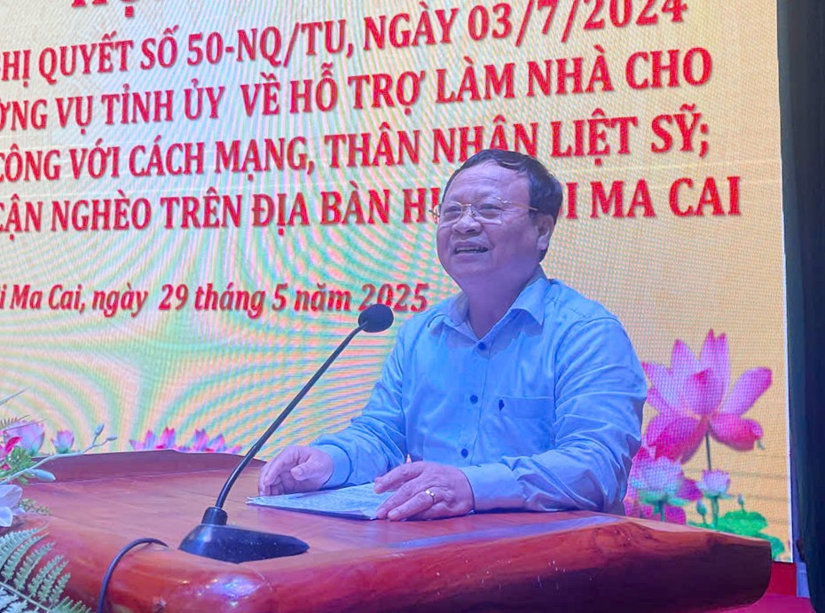 អនុប្រធានគណៈកម្មាធិការប្រជាជនខេត្ត លោក Nguyen Trong Hai ថ្លែងមតិក្នុងសន្និសីទ។ s-p-hai.jpg