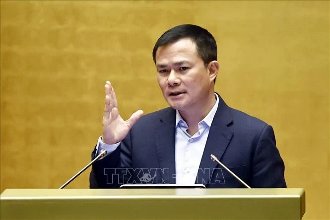 Chủ tịch kiêm Tổng Giám đốc Tập đoàn Viettel Tào Đức Thắng phát biểu. Ảnh: Doãn Tấn/TTXVN