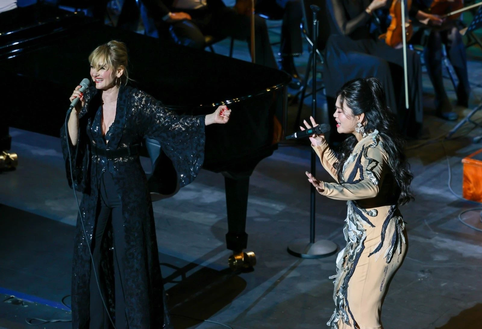 Giọng ca sâu lắng Katharine Mehrling và giọng soprano Đào Tố Loan sẽ cùng tham gia tại buổi hòa nhạc tối 28/2. Ảnh: HSBO cung cấp