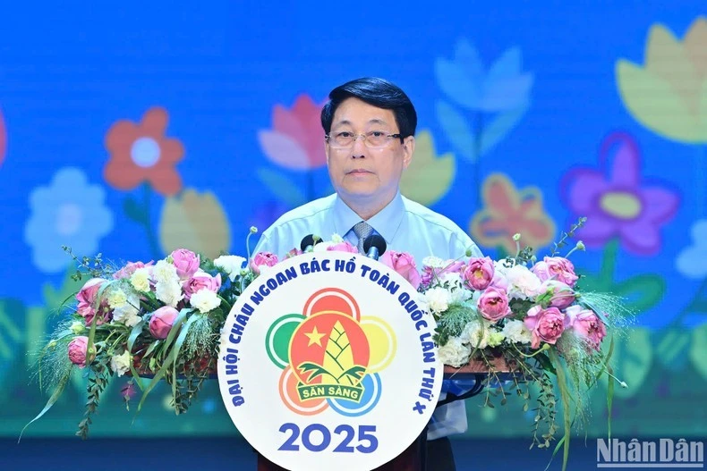 Chủ tịch nước Lương Cường phát biểu tại buổi lễ.