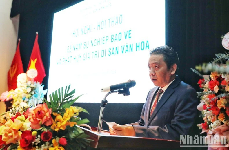 Thứ trưởng Hoàng Đạo Cương phát biểu tại Hội nghị.