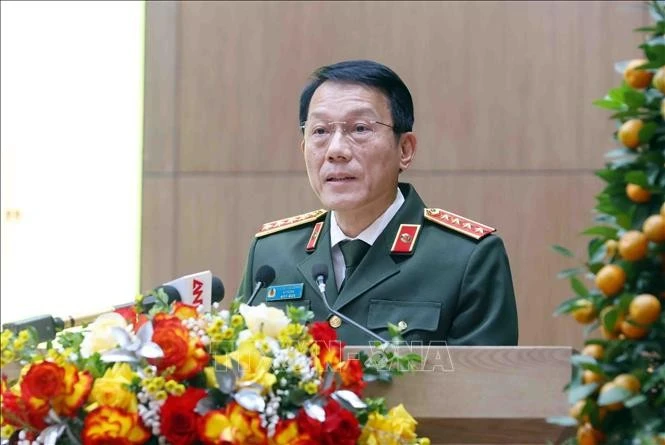 Đại tướng Lương Tam Quang, Ủy viên Bộ Chính trị, Bộ trưởng Bộ Công an. Ảnh tư liệu: Phạm Kiên/TTXVN