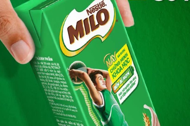 Thực phẩm bổ sung sữa lúa mạch Nestlé Milo. Thực phẩm bổ sung sữa lúa mạch Nestlé Milo.