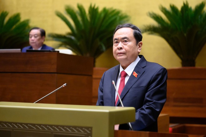 Chủ tịch Quốc hội Trần Thanh Mẫn phát biểu khai mạc Kỳ họp thứ 9, Quốc hội khóa XV. (Ảnh: quochoi.vn) Chủ tịch Quốc hội Trần Thanh Mẫn phát biểu khai mạc Kỳ họp thứ 9, Quốc hội khóa XV. (Ảnh: quochoi.vn)