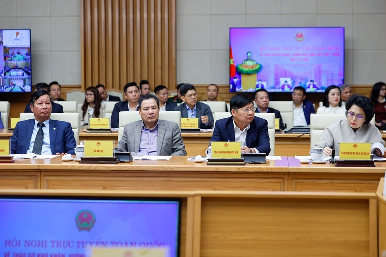 Đại diện các bộ, ban, ngành dự hội nghị - Ảnh: VGP/Nhật Bắc Đại diện các bộ, ban, ngành dự hội nghị - Ảnh: VGP/Nhật Bắc