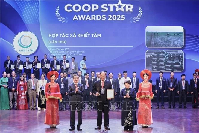 Ban tổ chức trao giải "Ngôi sao HTX" cho 100 HTX tiêu biểu.