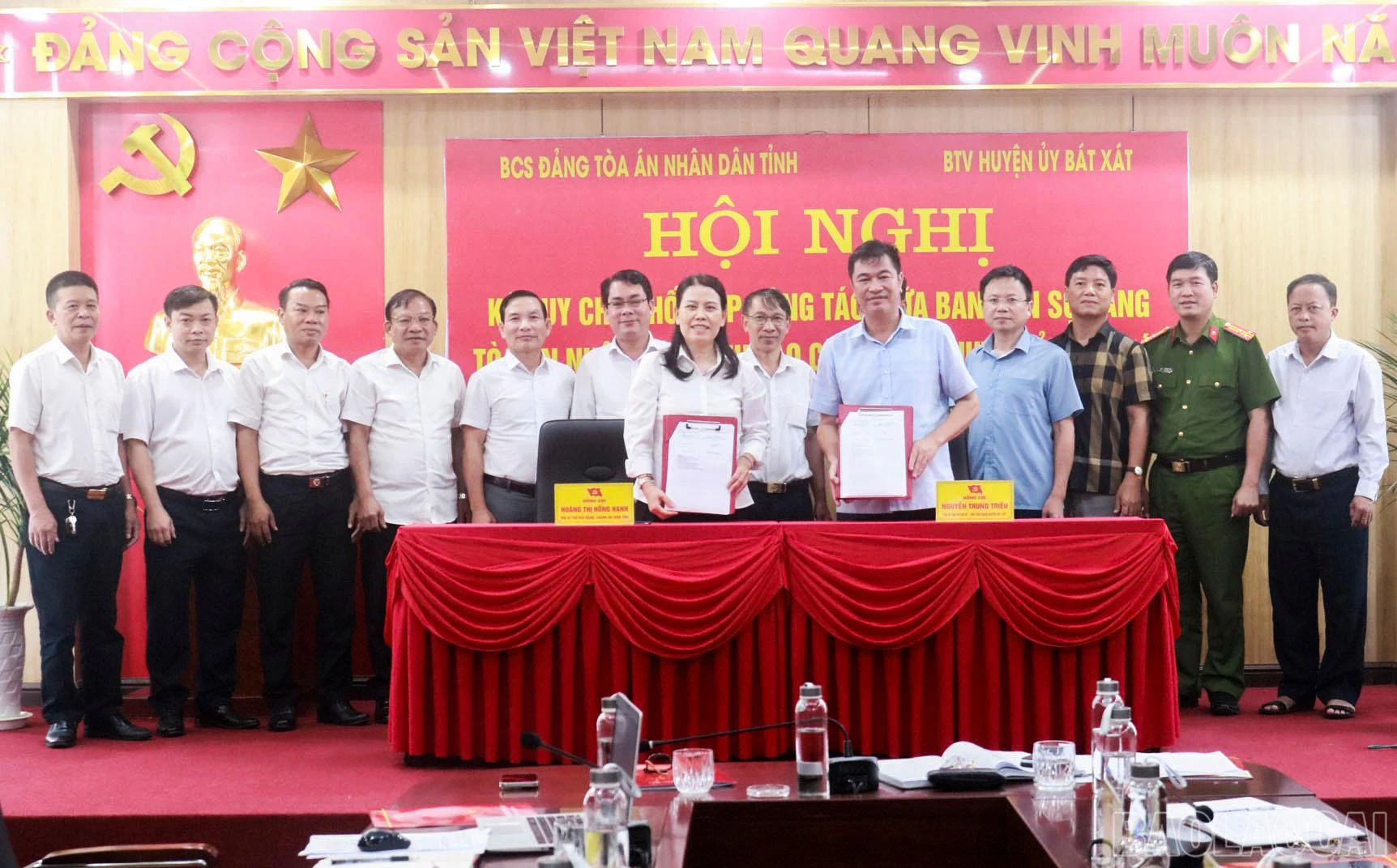 Hai đơn vị ký kết quy chế phối hợp.jpg