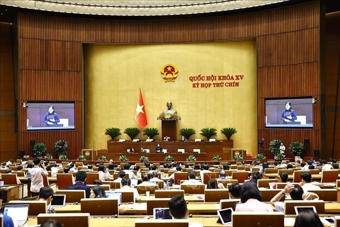 Sáng 21/5, Chủ nhiệm Ủy ban Công tác đại biểu của Quốc hội Nguyễn Thanh Hải phát biểu giải trình, làm rõ một số vấn đề đại biểu Quốc hội nêu. Ảnh: Doãn Tấn/TTXVN