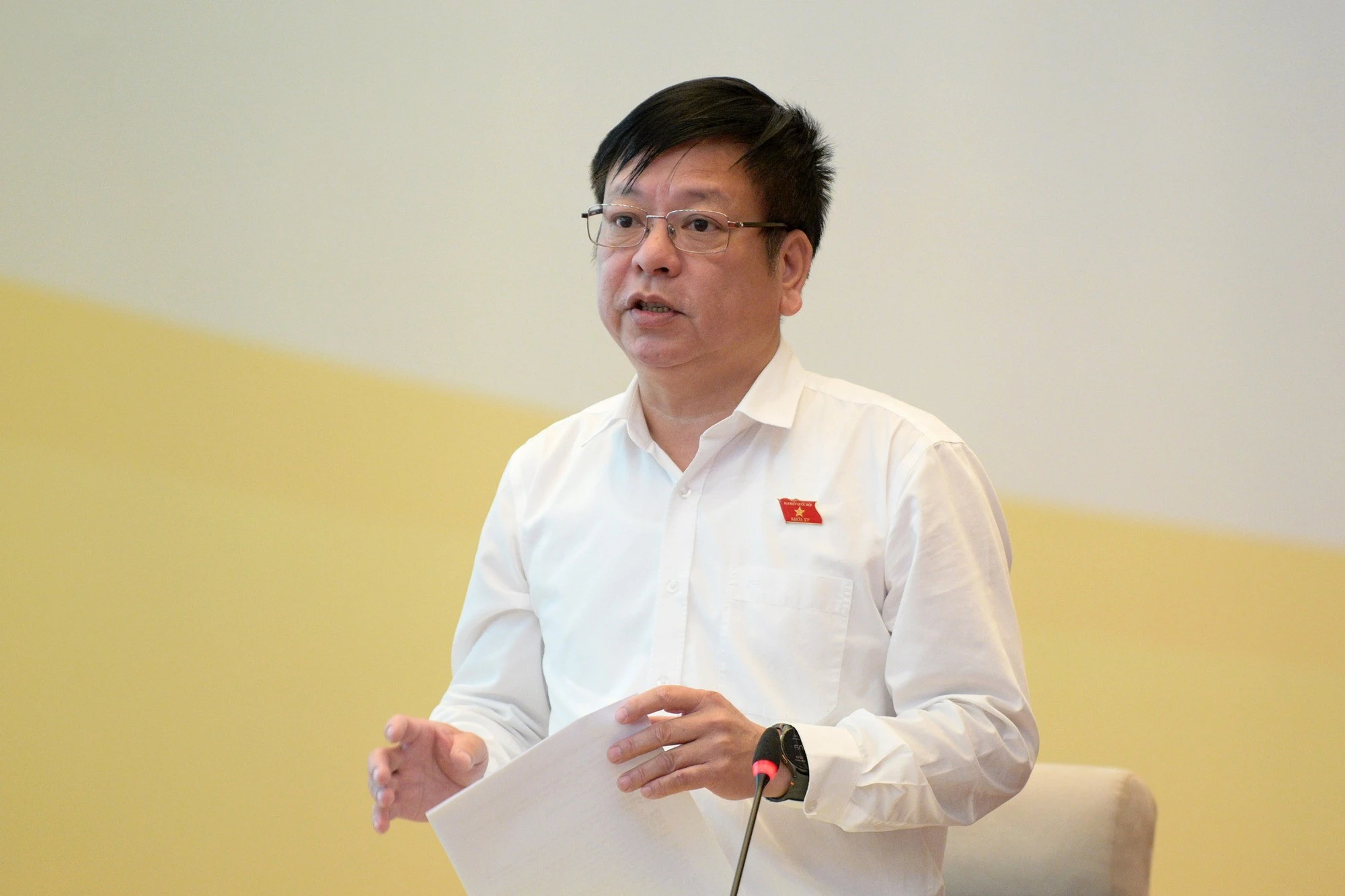 Phó Chủ nhiệm Ủy ban Pháp luật và Tư pháp Nguyễn Trường Giang chủ trì Phiên họp